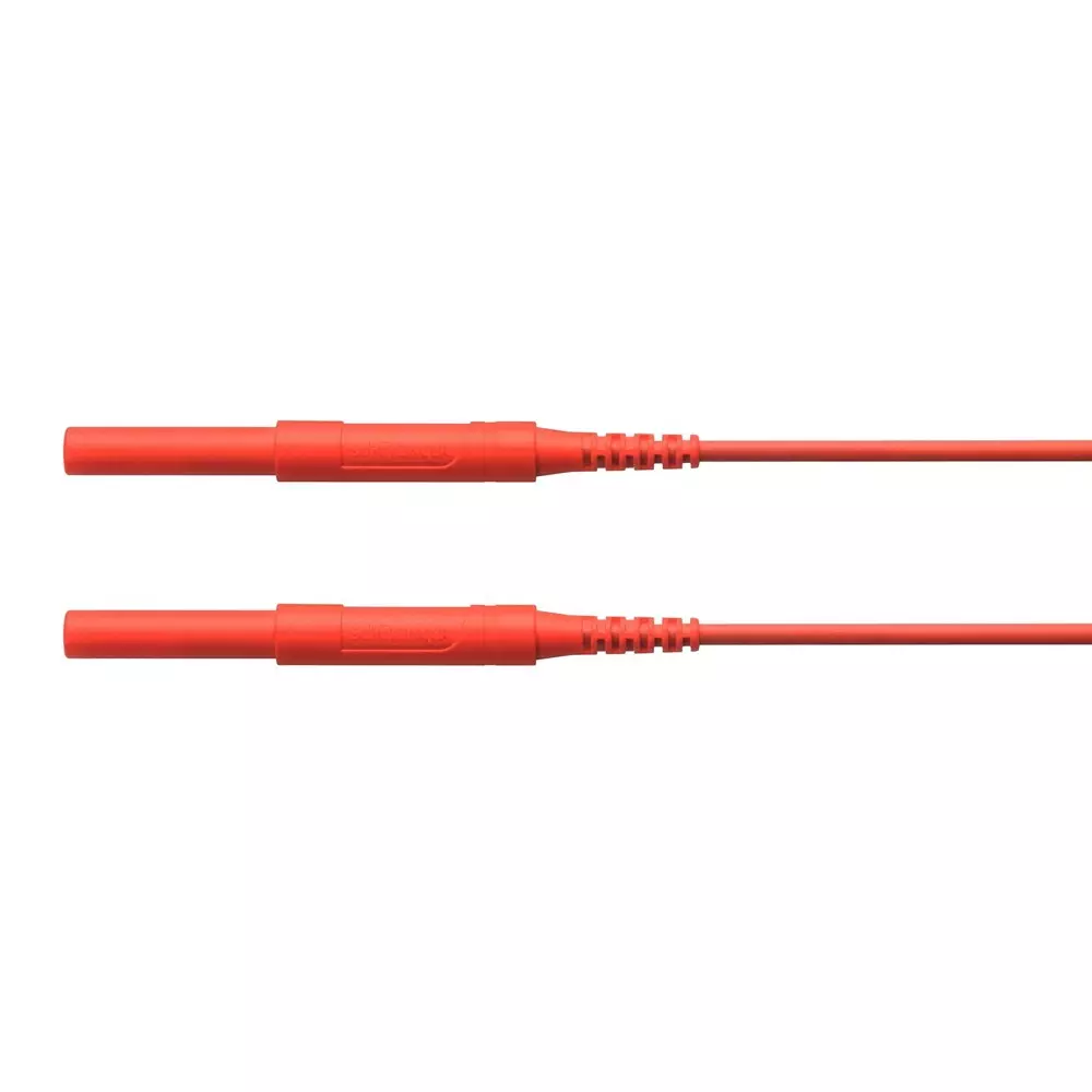 SCHUTZINGER TEST LEAD, 4MM BANANA PLUG, 500MM, HSPL 8568 / AWG16 / 50 / RT