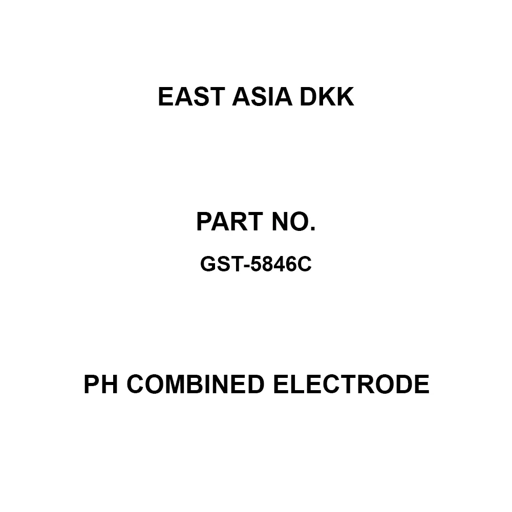 East Asia DKK pH Combined Electrode 0 to 13 pH Measurement Range, GST-5846C