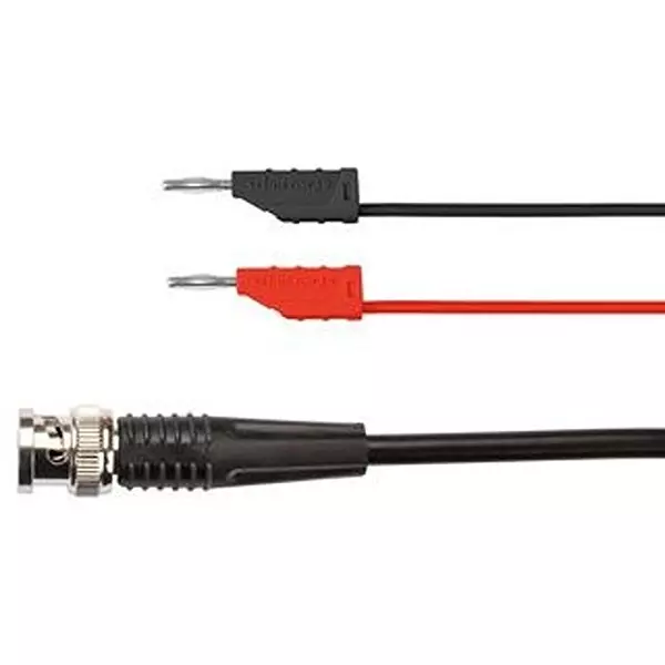 SCHUTZINGER TEST LEAD, BNC PLUG-BANANA PLUG, 500MM, KO 8162 / RG58 / 0.5 / 50 / SW