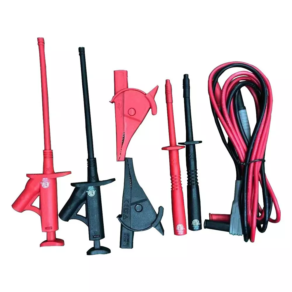 MULTICOMP PRO Test Lead Kit 2 Pcs of Leads, Crocodile Clips, 4 ends Contents, MP770742