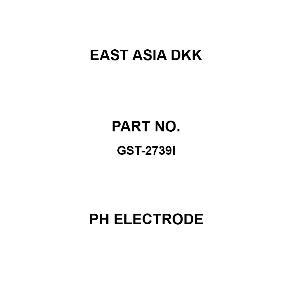 East Asia DKK pH Electrode 0 to 14 pH Measurement Range, GST-2739I