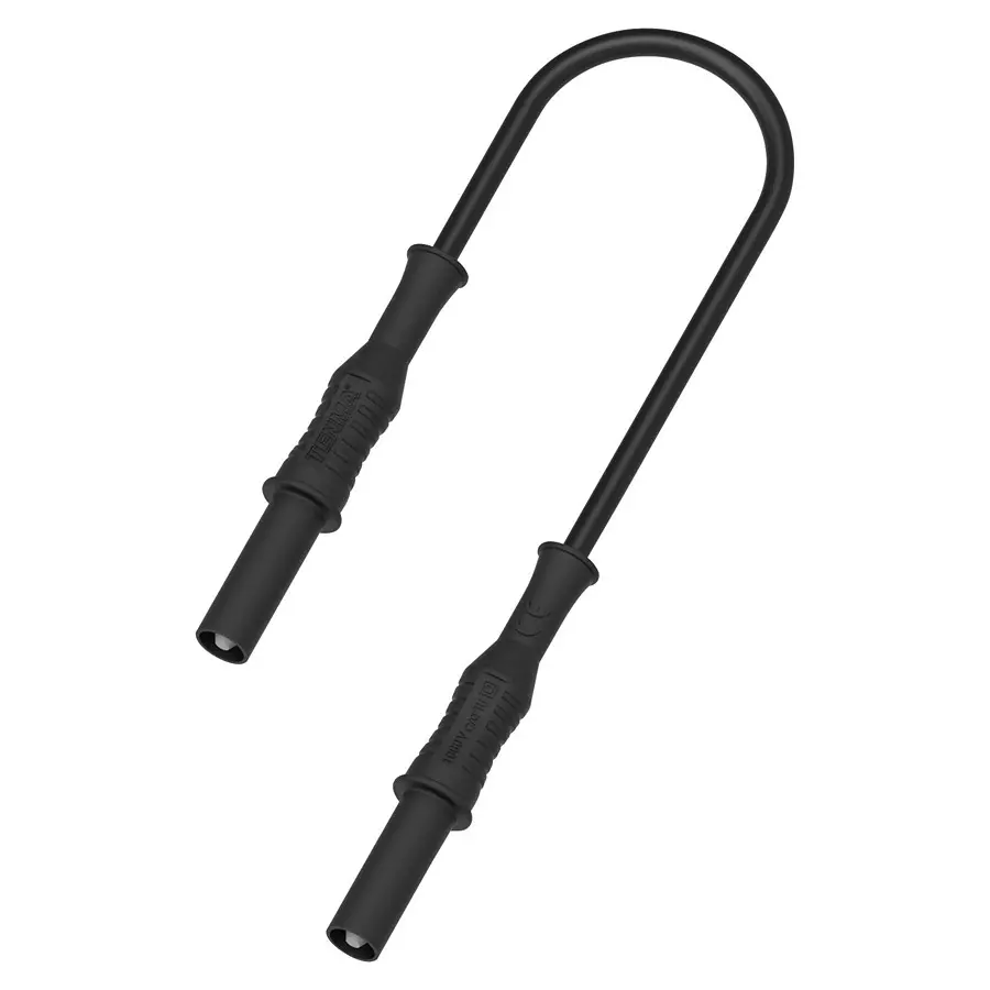 MULTICOMP PRO Banana Test Leads 4MM BANANA PLUG TO PLUG LEAD, BLK, 1.5M, 76-1400
