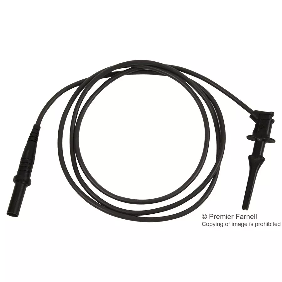 POMONA Test Lead, Black, 1.22M, 300Vrms, 5A, 6245-48-0