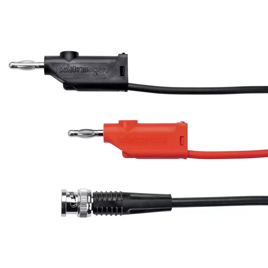 SCHUTZINGER TEST LEAD, BNC PLUG-BANANA PLUG, 2M, KO 89-58 / 200 / SW