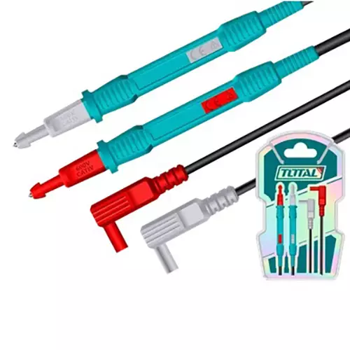 Total Test Lead CAT III 600V 80 cm Length, 130 mm Probe Pen Compatible with Multimeters, TMT30851