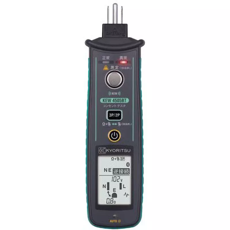 Kyoritsu Outlet Tester -10 to 50°C + 80% relative humidity (no condensation) Operating Temperature /, KEW4505BT