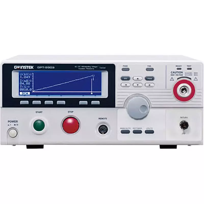 Gw Instek Withstand Voltage/Insulation/Ground Continuity Tester 240 x 64 dot matrix LCD screen Display Back:, GPT-9903A
