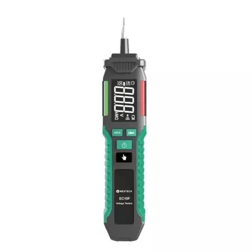 MEXTECH Voltage Detector LCD Display 12 – 300 V Range Audible Alarm, EC18F