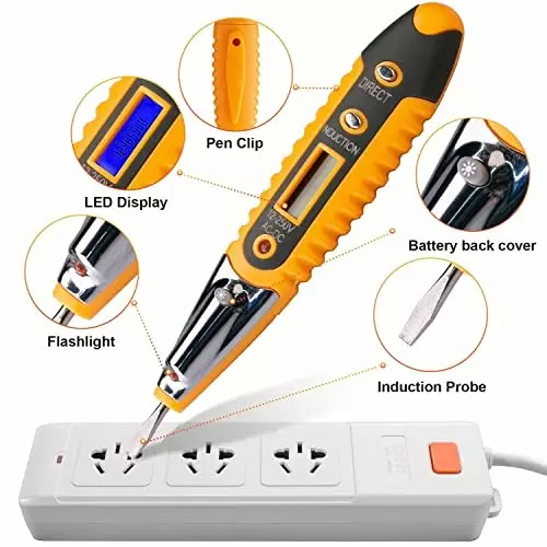 DY TOOLS Non-Contact Pen Type Voltage Detector 12-250 V Range