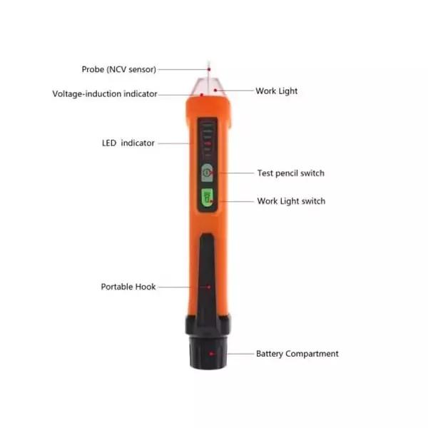 YADAV Non-Contact Voltage Tester Pen AC 12–1000 V Circuit Detector Tool