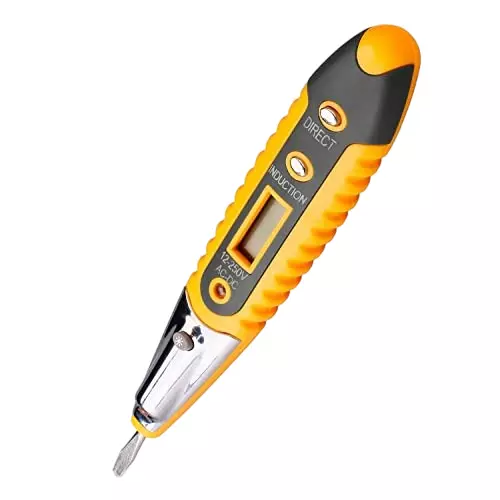 YADAV Multi-Functional Voltage Detector Pen LCD Digital 12–250 V AC/DC