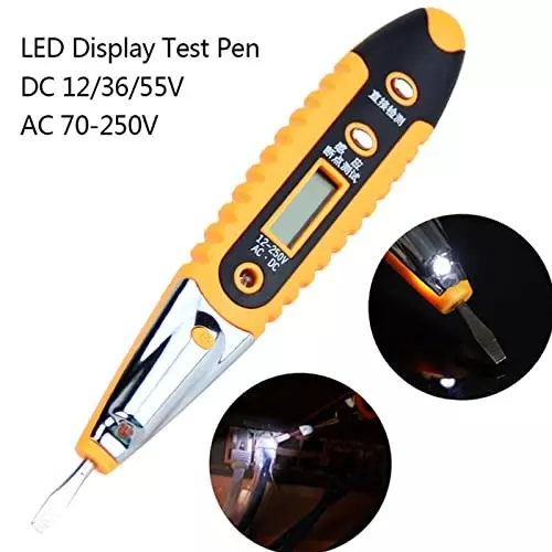 YADAV Multi-Functional Voltage Detector Pen LCD Digital 12–250 V AC/DC