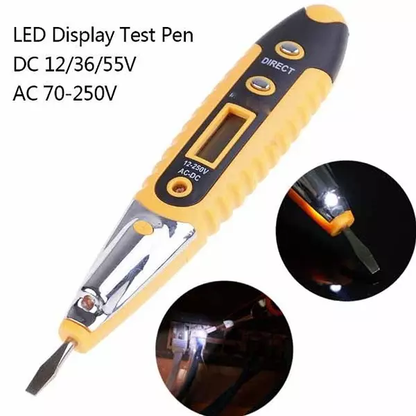 YADAV AC Non Contact Voltage Tester Pen 12 to 1000 V with LCD Display 143x25x15 mm