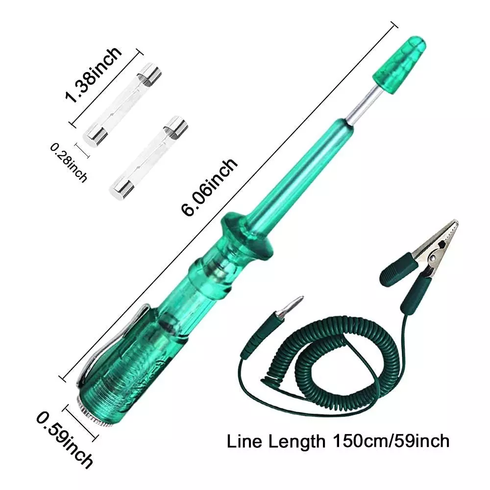 YADAV Circuit Tester Pen Electrical Probe Test Light for Cars Green Pencil ‎15 x 10 x 5 cm