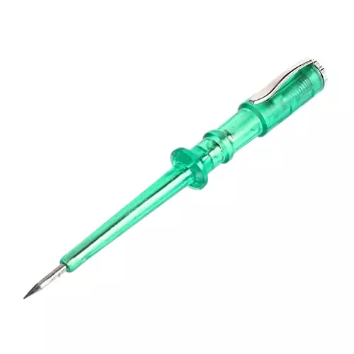 YADAV Low Voltage Test Pen Green 6 V/24 V Long Probe for Fuse, Switch, Wires