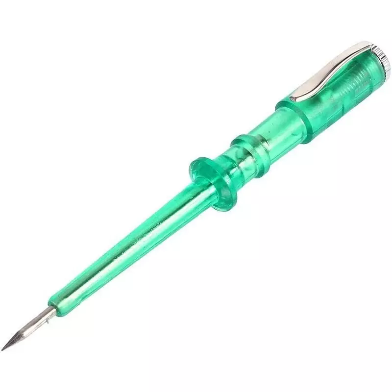 YADAV Low Voltage Test Pen Green 6 V/24 V Long Probe for Fuse, Switch, Wires