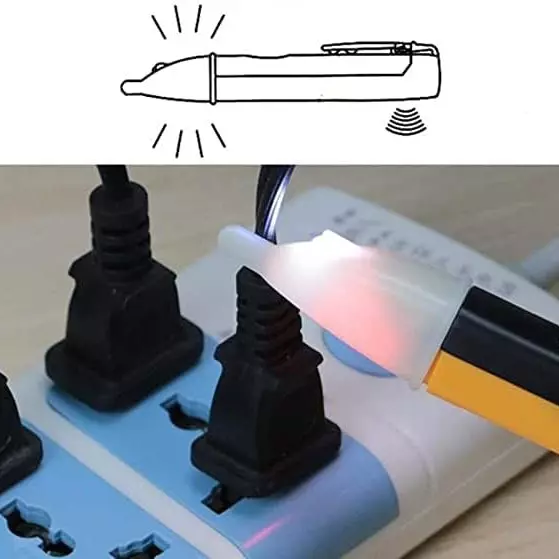 syncra-non-contact-voltage-tester-pen-12-v--1000-v-voltage-measuring-range-yellow-and-black-color-ac-ii-tester