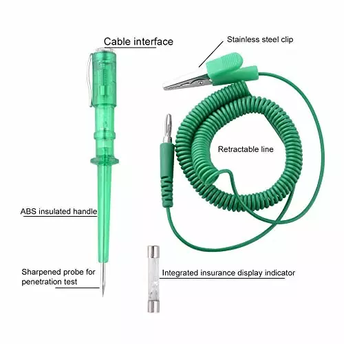 YADAV Car Auto Circuit Tester Pen with LED Indicator Light DC 6 V–24 V
