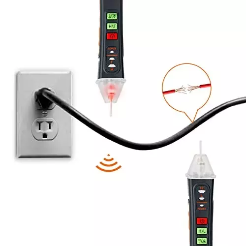 YADAV Non-Contact Voltage Tester Pen 12 to 1000 V with LED Indicator Flash
