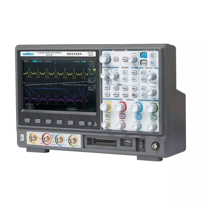 Metrix DOX3000 Series, 300MHz Bench Oscilloscope, 4 Analogue Channels - UKAS Calibrated, DOX3304
