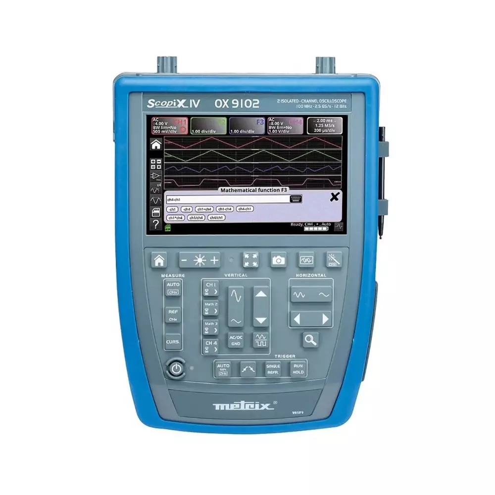 Metrix SCOPIX IV Series, 100MHz Handheld Oscilloscope, 2 Analogue Channels, OX9102