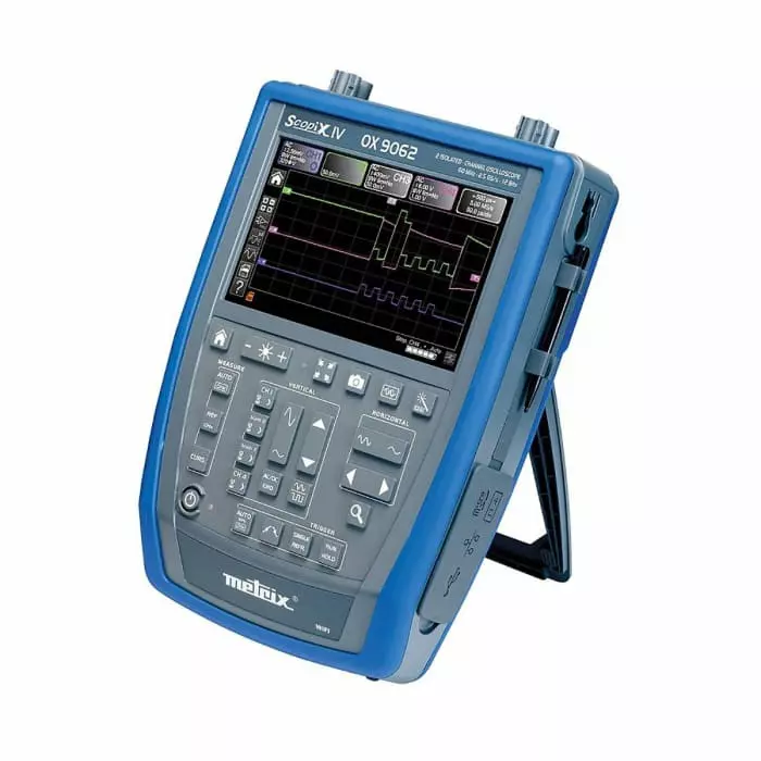 Metrix SCOPIX IV Series, 60MHz Handheld Oscilloscope, 2 Analogue Channels - UKAS Calibrated, OX9062