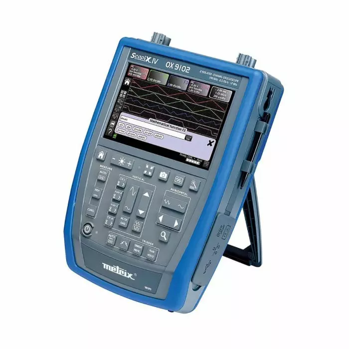 Metrix SCOPIX IV Series, 100MHz Handheld Oscilloscope, 2 Analogue Channels - UKAS Calibrated, OX9102