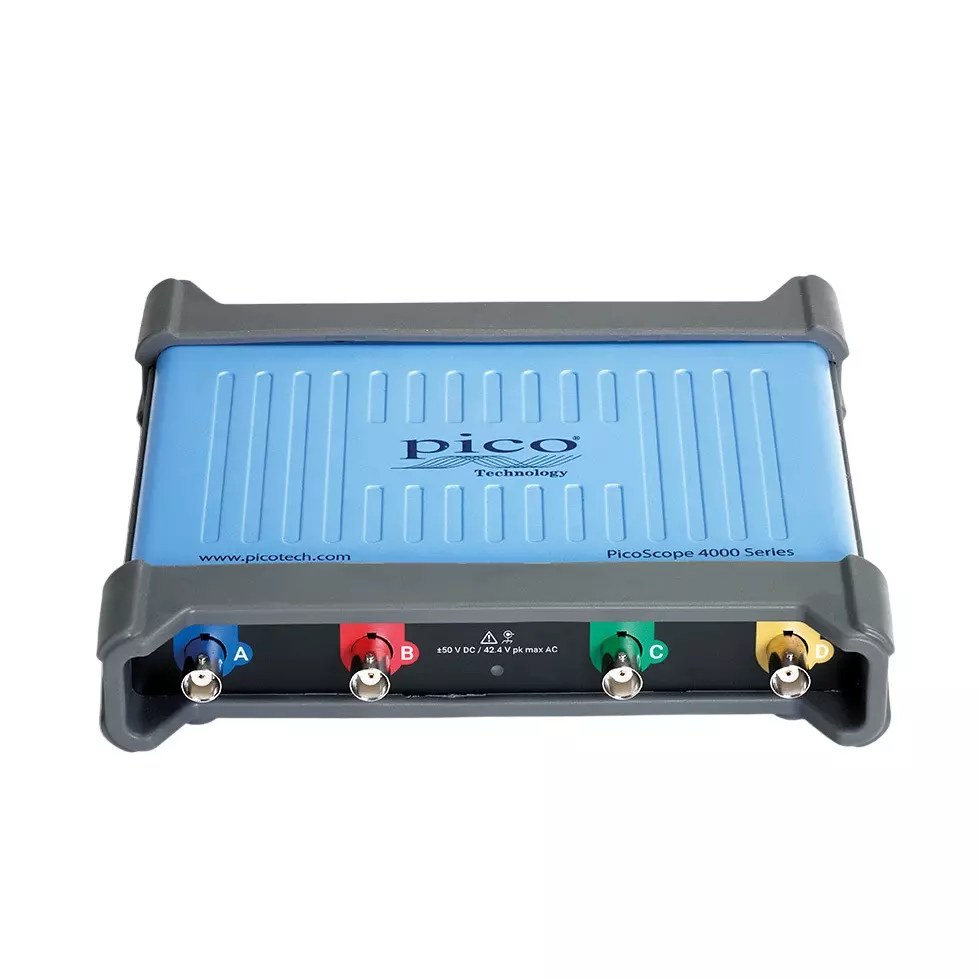 PICO TECHNOLOGY USB Oscilloscope Vertical: 12 bits Resolution 20 Frequency Band (MHz) 4 No. of Channels, 4424A