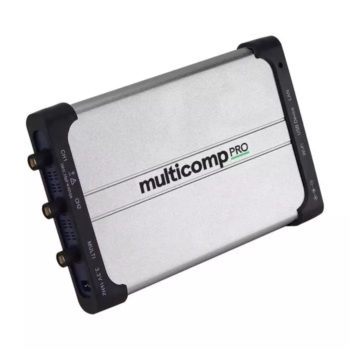 MULTICOMP PRO Pc Oscilloscope EU, UK Plug Type 3 Years Manufacturer Warranty 2 Channel Scope Channels, MP720646 EU-UK