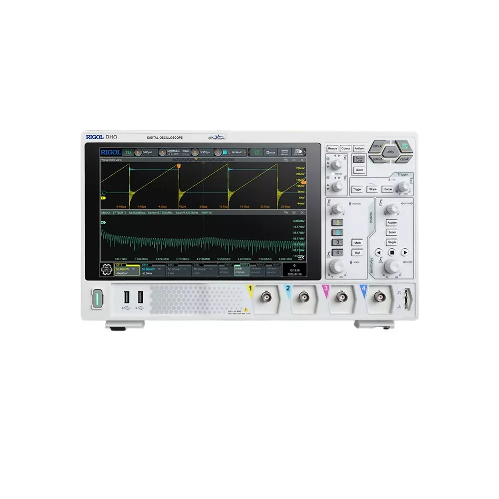 Rigol Digital Oscilloscope [Maximum waveform acquisition speed] 1500000 waveforms/sec [Serial bus analysis] UART, I5, DHO1104