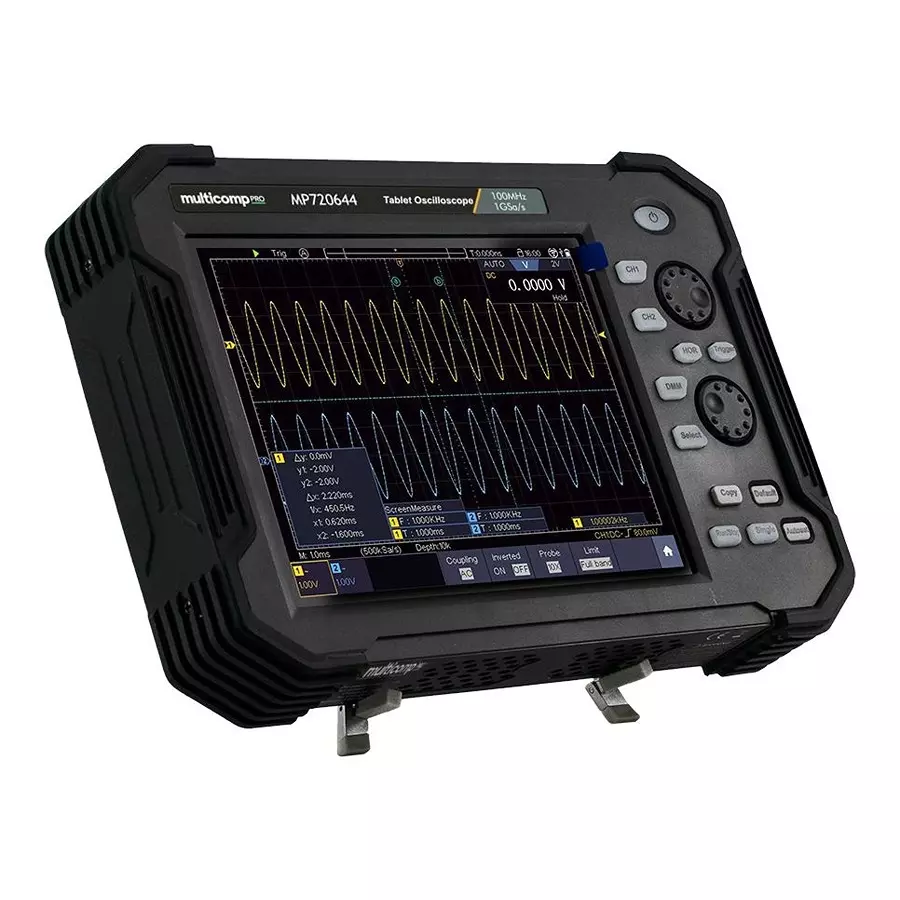 MULTICOMP PRO Tablet Dso EU, UK Plug Type 3 Years Manufacturer Warranty 2 Channel Scope Channels, MP720644