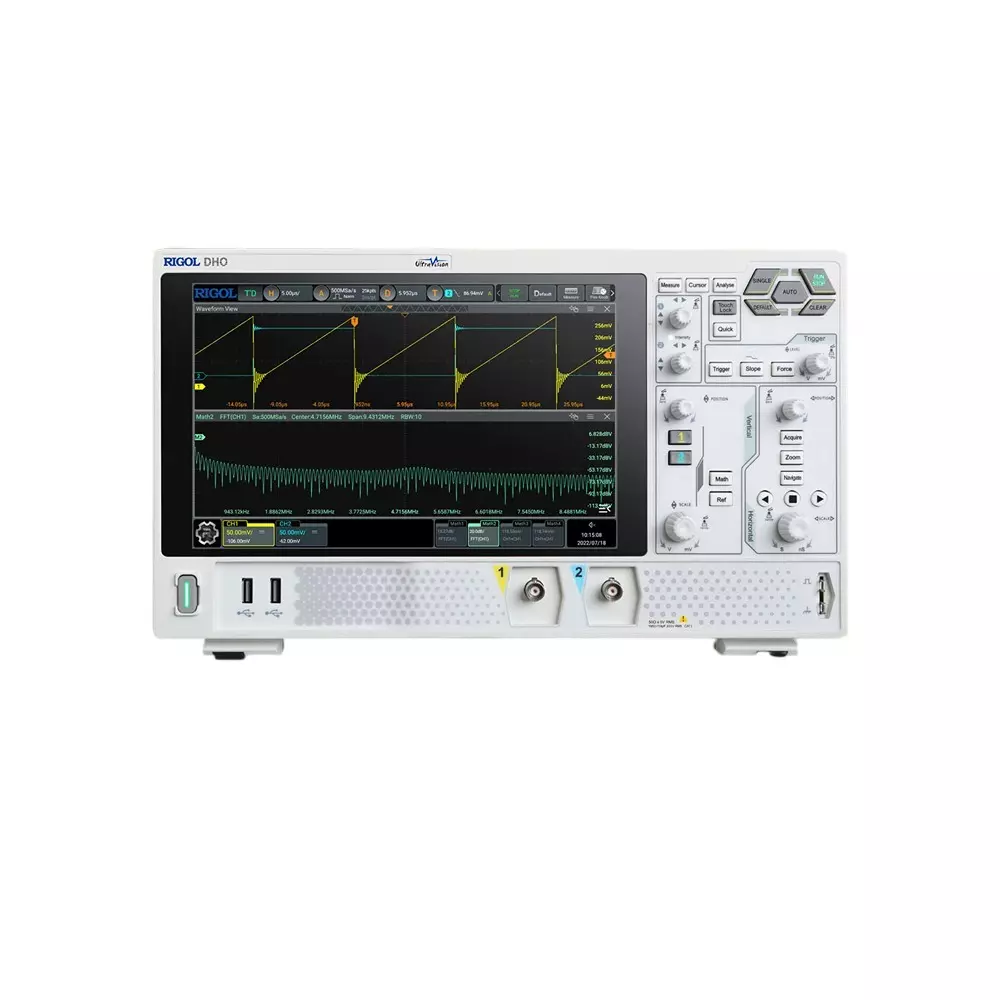 Rigol Digital Oscilloscope [Maximum waveform capture speed] 1500000 waveforms/sec [Serial bus analysis] UART, I4 C,, DHO1102