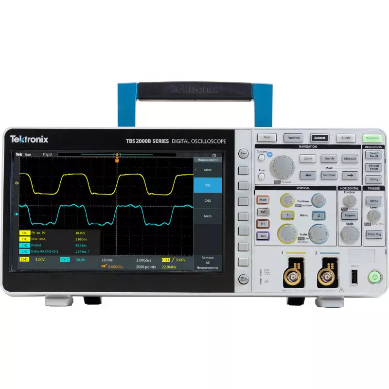 Tektronix Digital Oscilloscope (DC gain) ± 2% (5 V / div to 5 mV / div), ± 3% (representative value, 2 mV / div), (time, TBS2202B