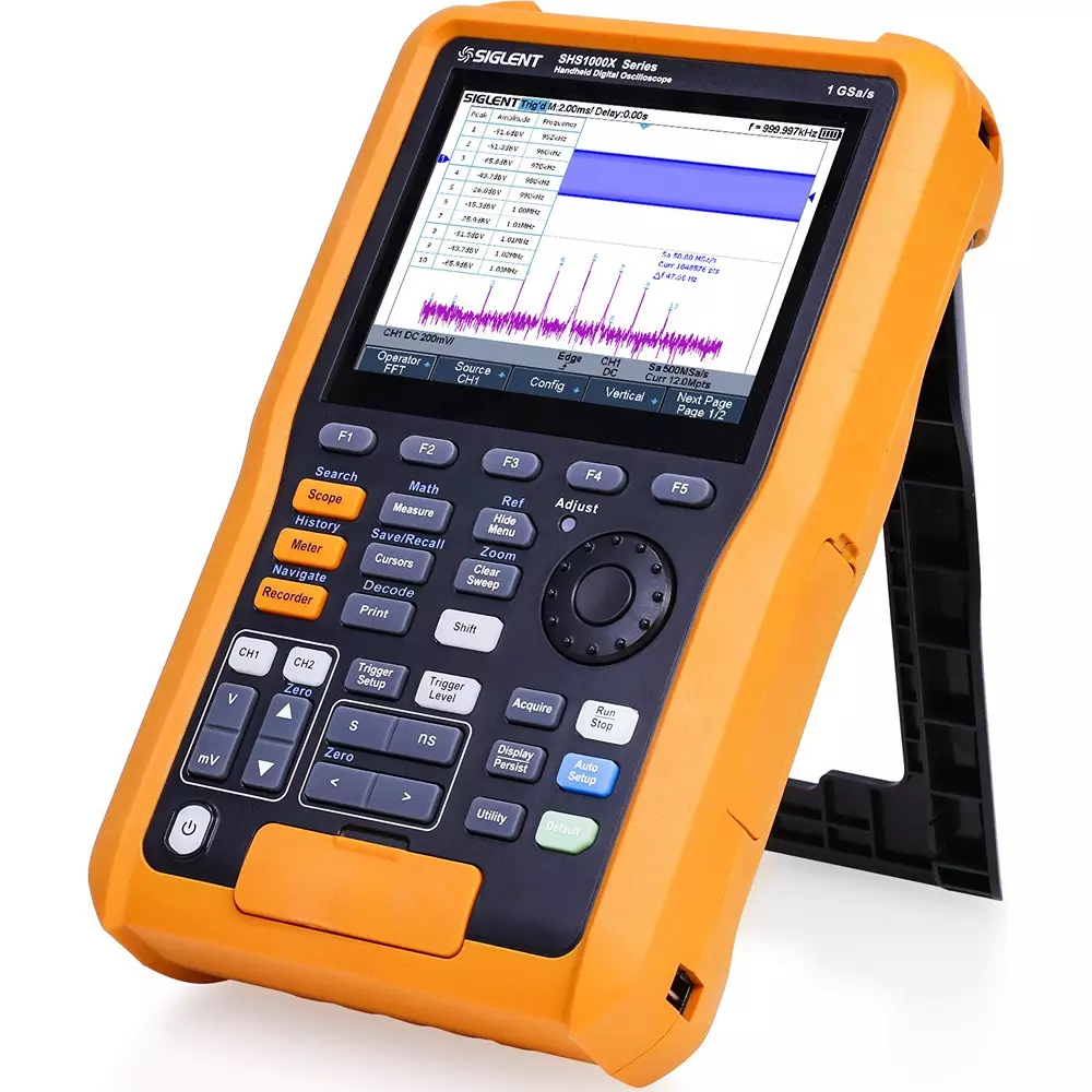 Siglent Digital Oscilloscope 8-11 bit Resolution 2 ch (isolated) No. of Channels 200 Frequency Band, SHS1202X