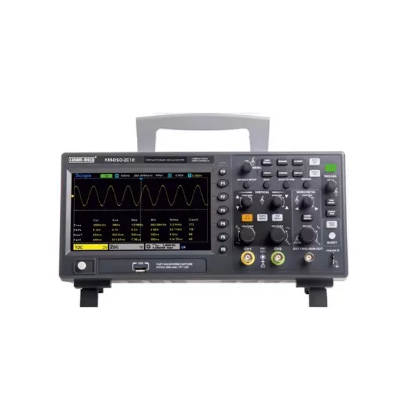 KUSAM-MECO Digital Storage Oscilloscope 20000 LCD Counts 2 Channel, KM-DSO-2C10