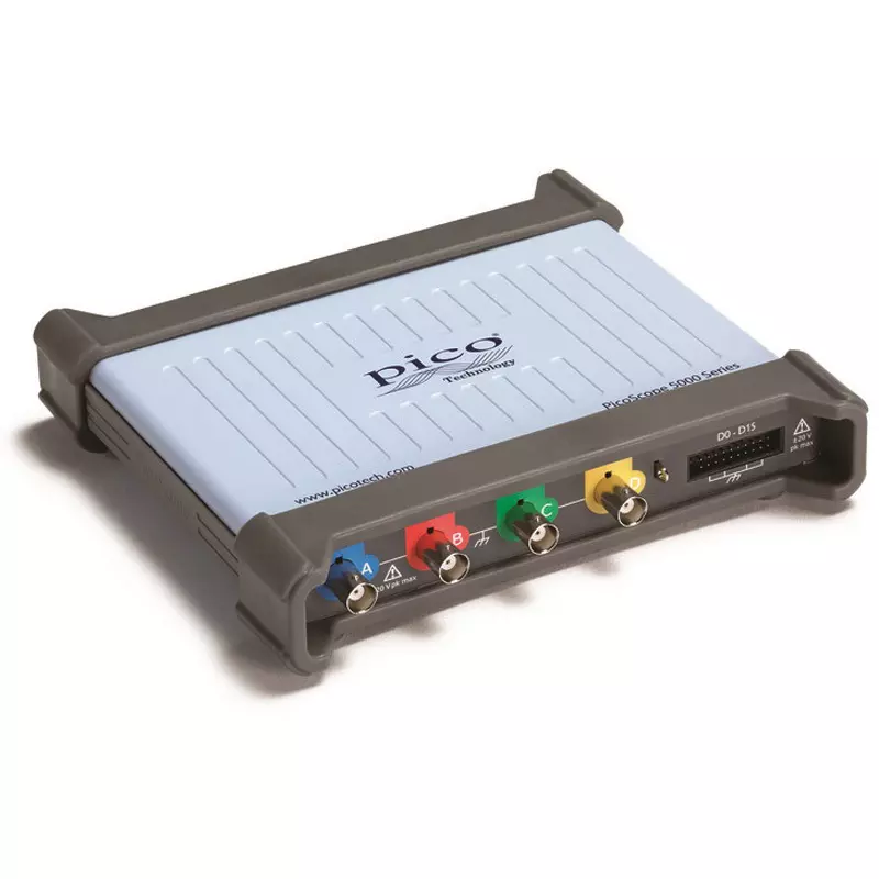 PICO TECHNOLOGY USB Oscilloscope Sample rate (GS/s): 1, Memory length (M points): 128, Resolution (bit): 8 to 16, 5442D MSO