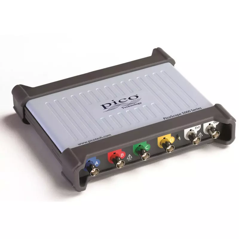PICO TECHNOLOGY USB Oscilloscope Sample rate (GS/s): 1, Memory length (M points): 256, Resolution (bit): 8 to 16 Specifications, 5443D