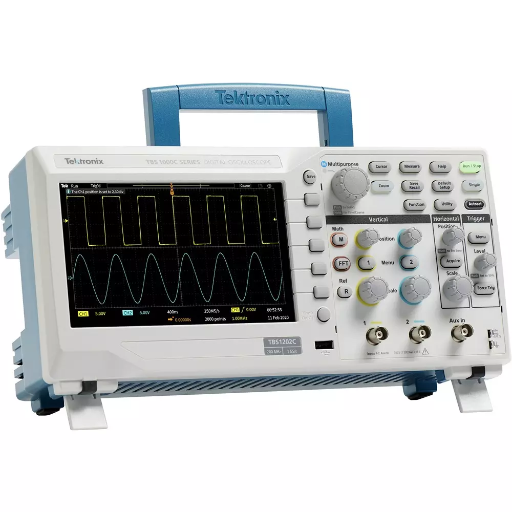 Tektronix Digital Oscilloscope 100 to 240 VAC RMS ±10% Power Supply Operating: Maximum 3000, Non-operating: Maximum, TBS1052C
