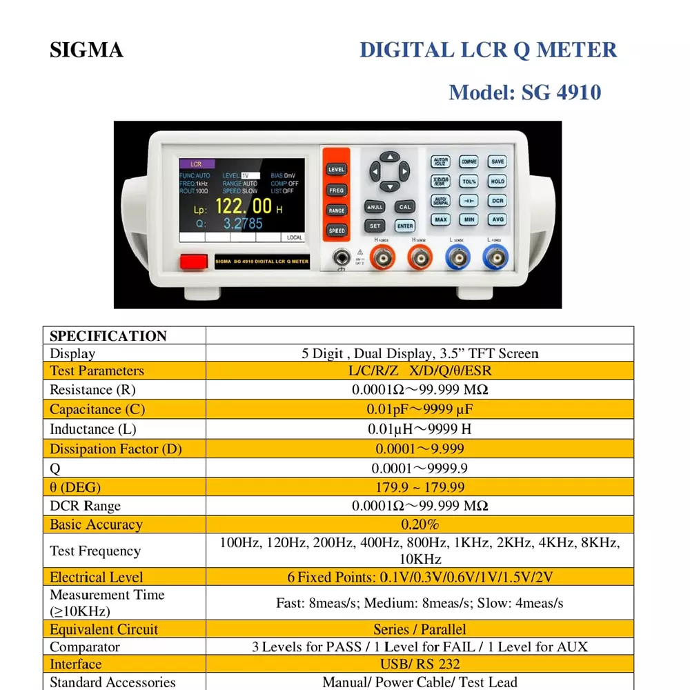 sigma-digital-lcr-q-meter-5-digit-dual-display-89-mm-35-inch-tft-screen-lcrz-xdqesr-test-parameter-sg-4910
