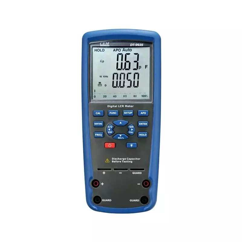 Mextech LCR Meter 20 Ω – 2000 MΩ Measuring Resistance Range 20 pF – 20 mF Capacitance Measurement for Industrial Use, CEM&nbsp;DT9935