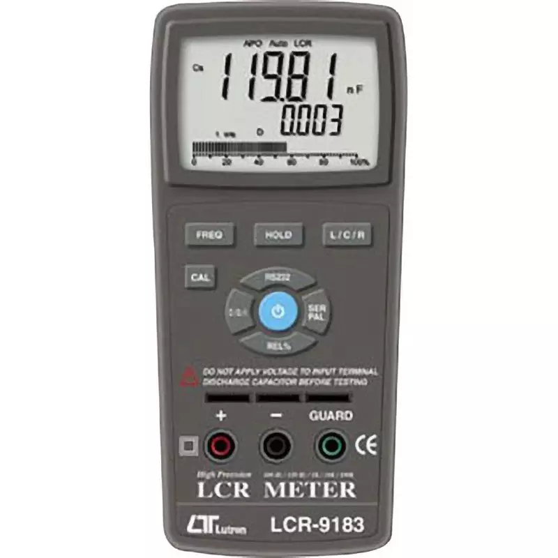 Mother Tool Lcr Meter 006 P(9 V)x1 Power Supply Test clip (red / black), manual, battery Included Components, LCR-9183