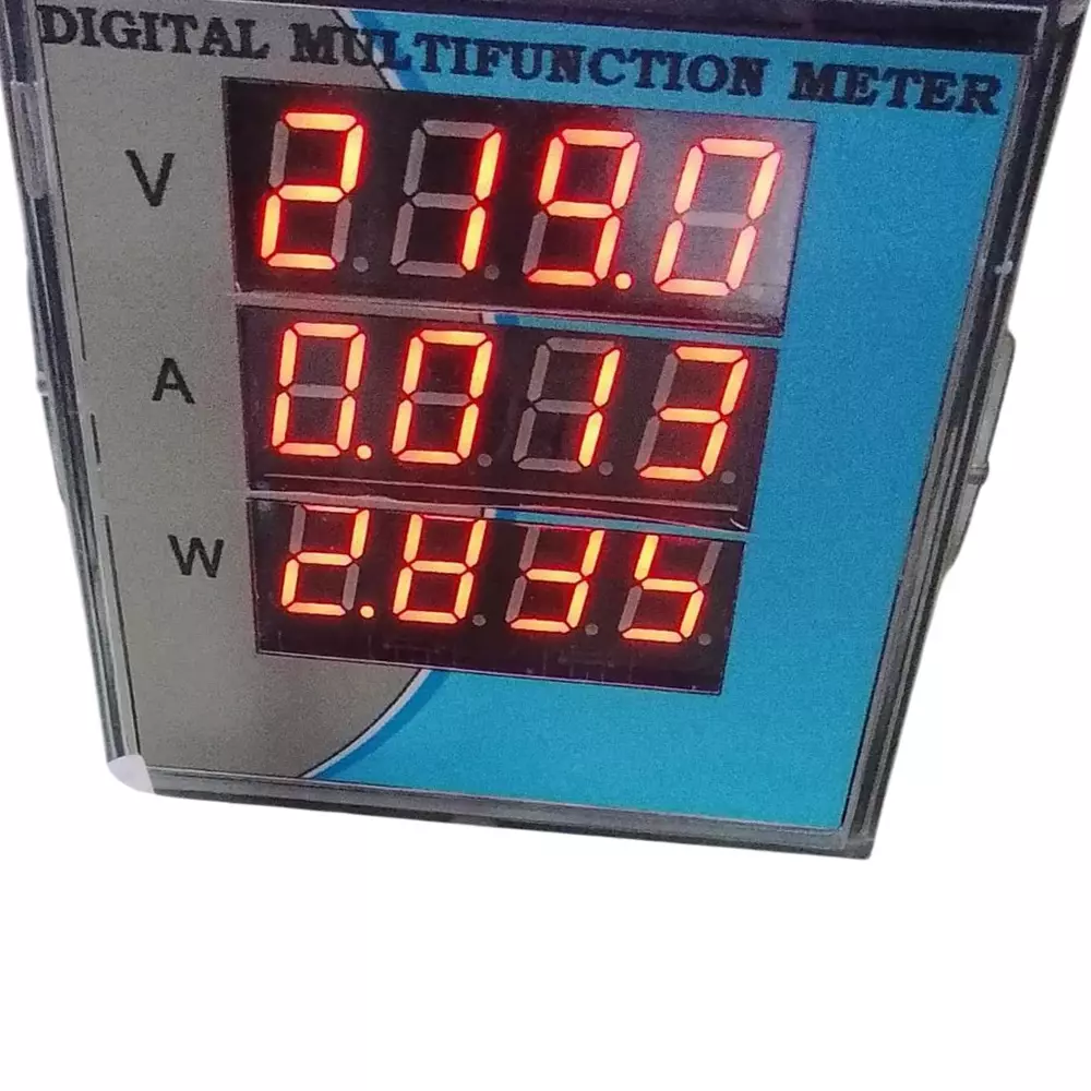 Crown AC Volt, Amp, Watt Meter (VAW) 20 V – 300 V AC 3000 W 4-Digit, LED Display 0.005 – 2 A / 0.02 – 5 A / 0.08 – 10 A, CES 210