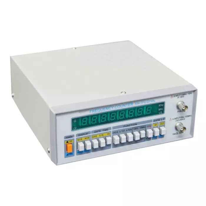 KUSAM-MECO 8 Digit LED 2 Channel Frequency Meter with 10 Hz to 2.7 GHz Range, KM-TFC-2700L