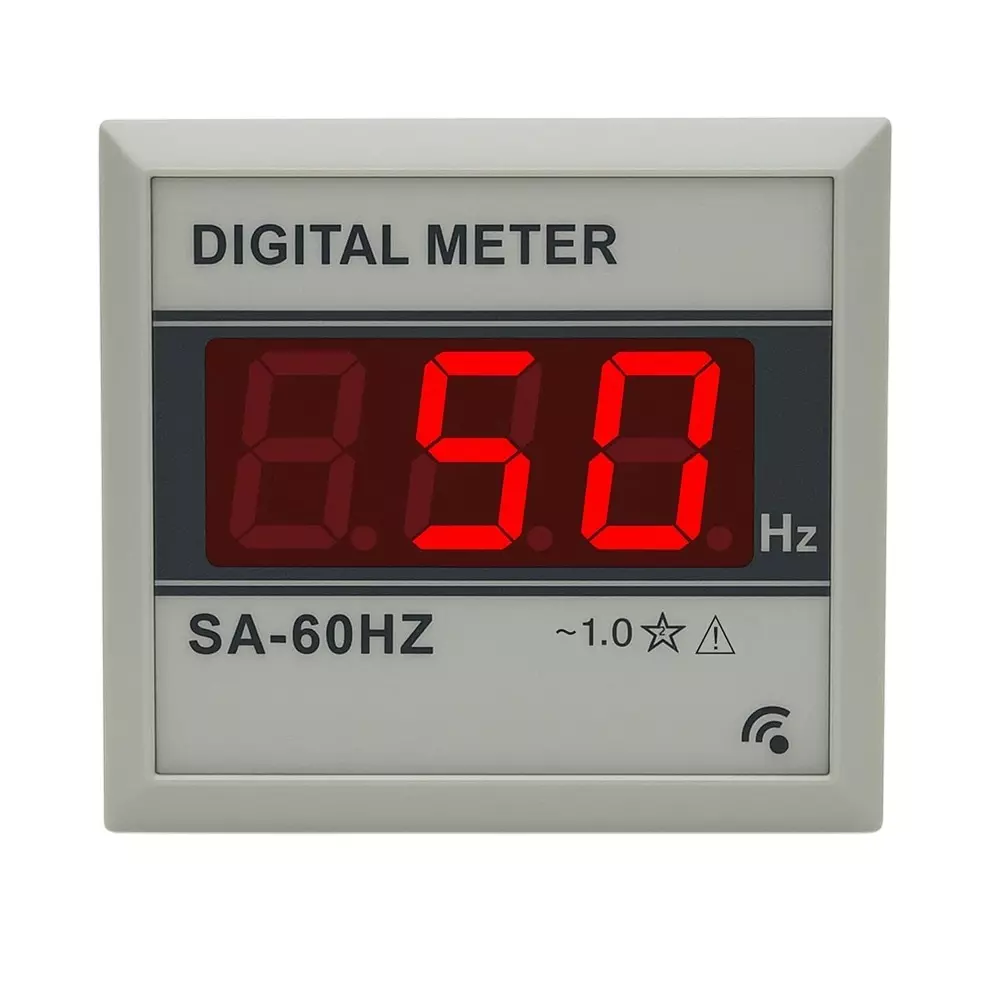 YOKINS Digital Frequency Meter Panel Mount 3 Digit Display 22 mm Hole Diameter Red 7-Segment LED Display, SA-60Hz