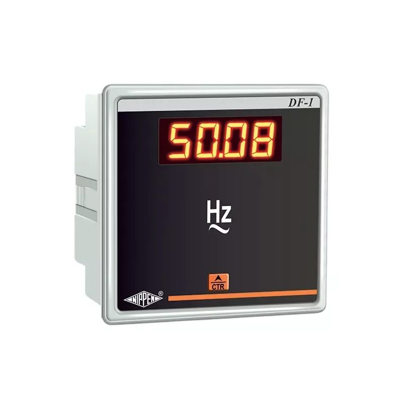 Nippen Digital Frequency Meter with 4 Digit LED Display, 20-99.9 Hz Range, 230 V and 96X96 mm Size, DF-1 (96)