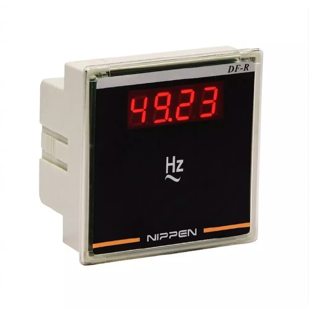 Nippen Digital Frequency Meter with Relay Output, Panel Mounting and 96X96 mm Size, DF-R