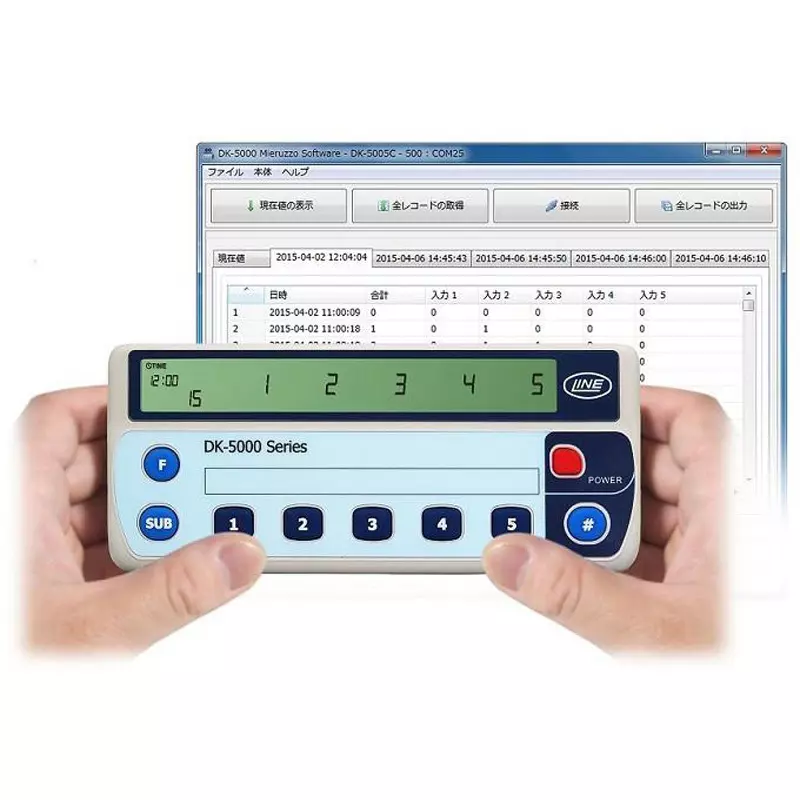 LINE SEIKI Electronic Counter Built-in flash memory Memory, DK-5005C+DK-5+USB-02