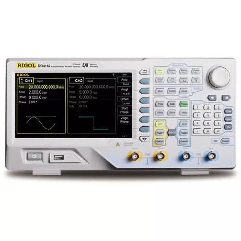 Rigol Waveform Function Generator High frequency stability: 2 ppm, low phase noise: -115 dBc/Hz (10 MHz), various, DG4162