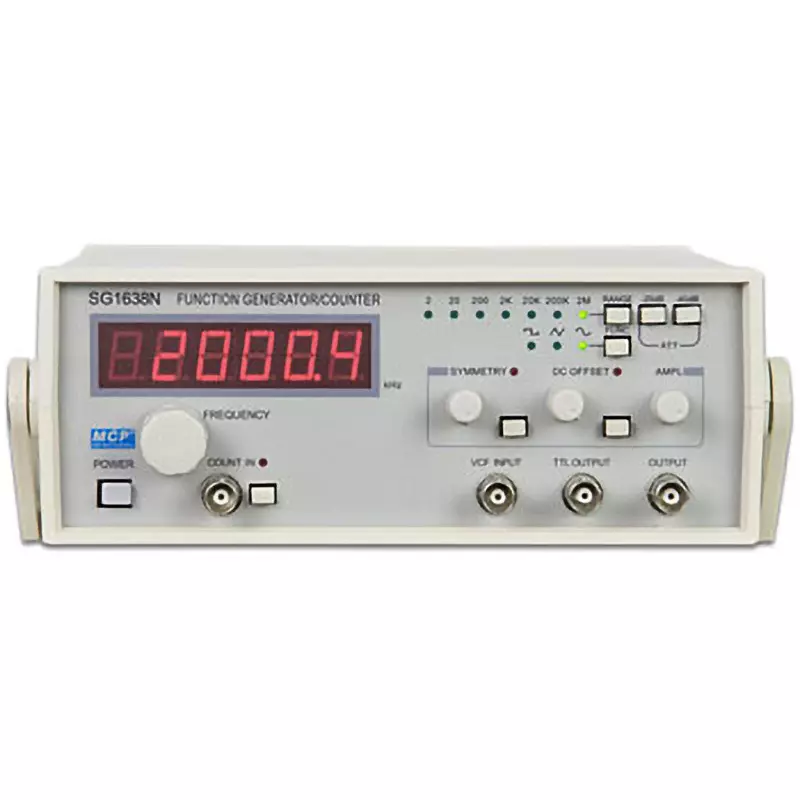 MCP Function Generator 1 No. of Channels Sine / square / triangle / ramp / pulse Output Waveform, SG1638N
