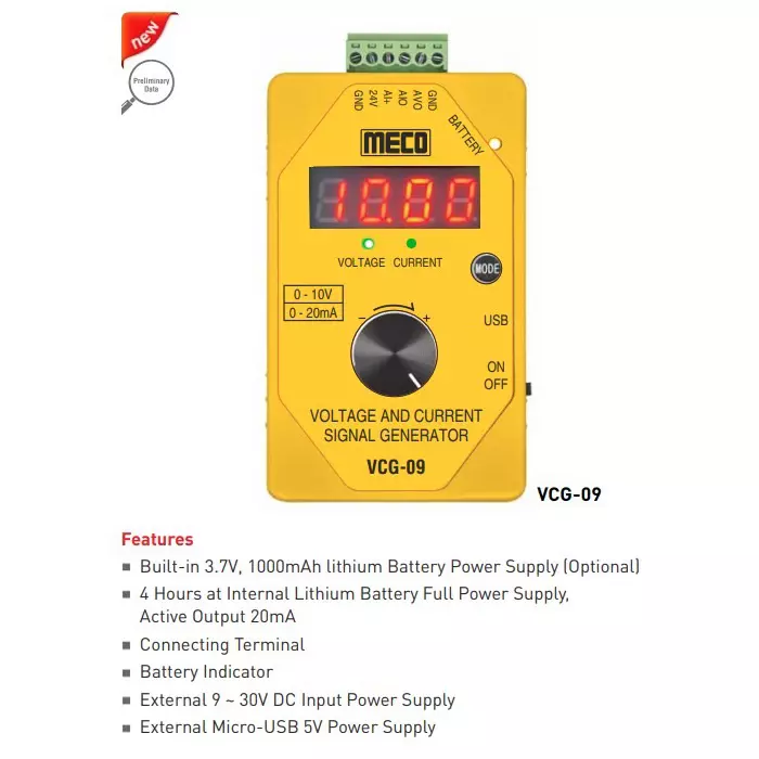 meco-voltage-and-current-signal-generator-with-0--20-ma-output-current-and-0--10-v-output-voltage-vcg-09